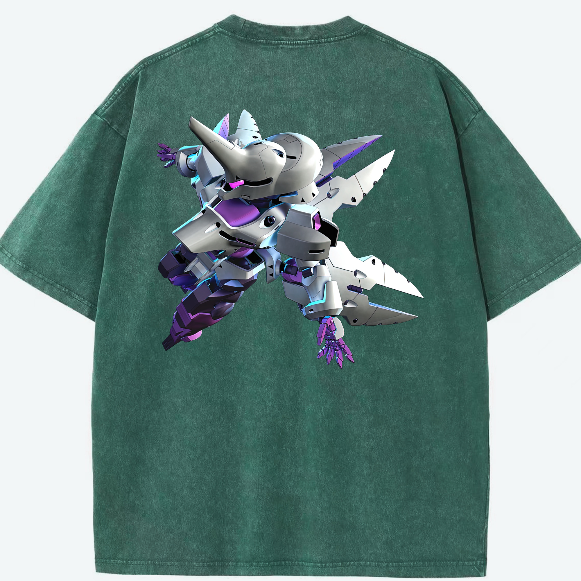 （画像用） 機動戦士ガンダム Mobile Suit Gundam 綿100% ヴィンテージ風 半袖Tシャツ（背面プリント）